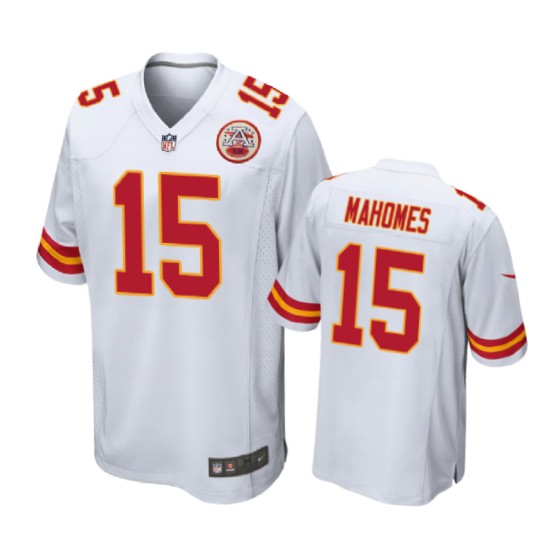 15 white patrick mahomes jersey