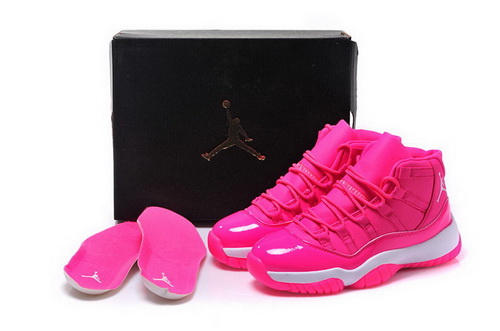 Air Jordan 11 Shoes 2015 Womens Pink White