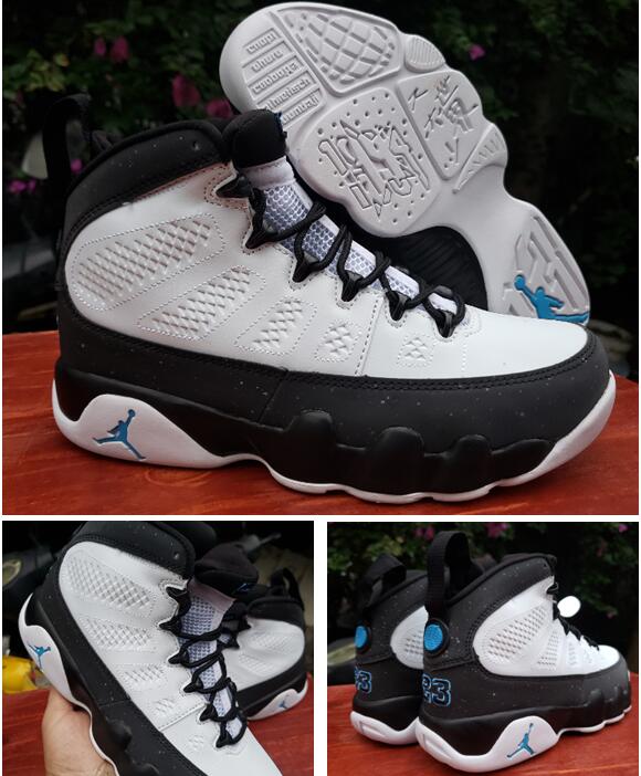 Air Jordan 9 White Black 3M Retro Men Shoes