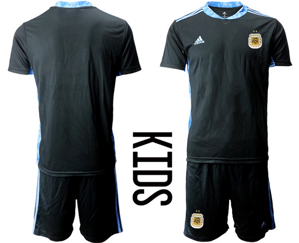 Kids Argentina Short Soccer Jerseys 001