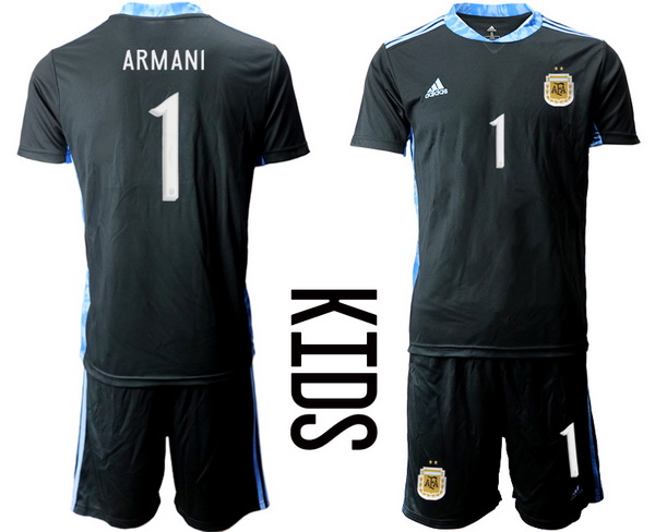 Kids Argentina Short Soccer Jerseys 002
