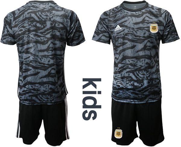 Kids Argentina Short Soccer Jerseys 003