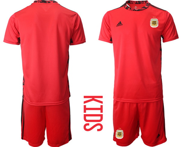 Kids Argentina Short Soccer Jerseys 005