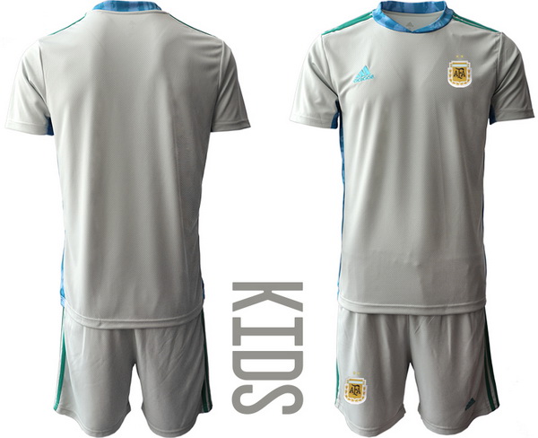 Kids Argentina Short Soccer Jerseys 009