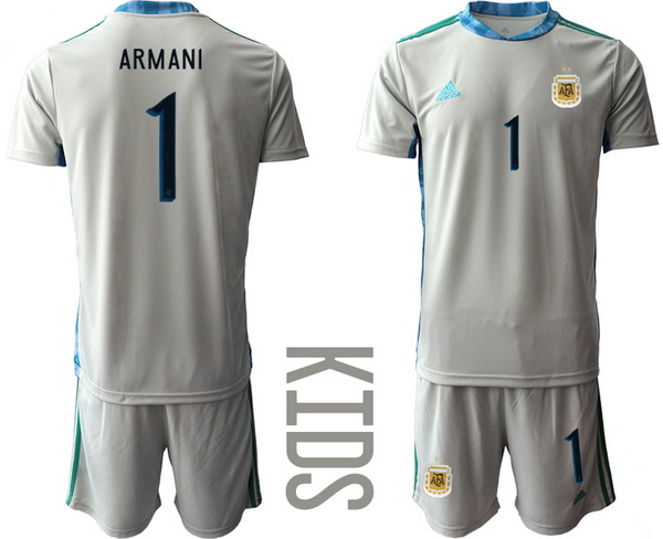 Kids Argentina Short Soccer Jerseys 010