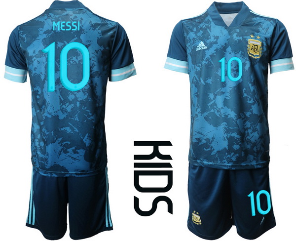Kids Argentina Short Soccer Jerseys 015