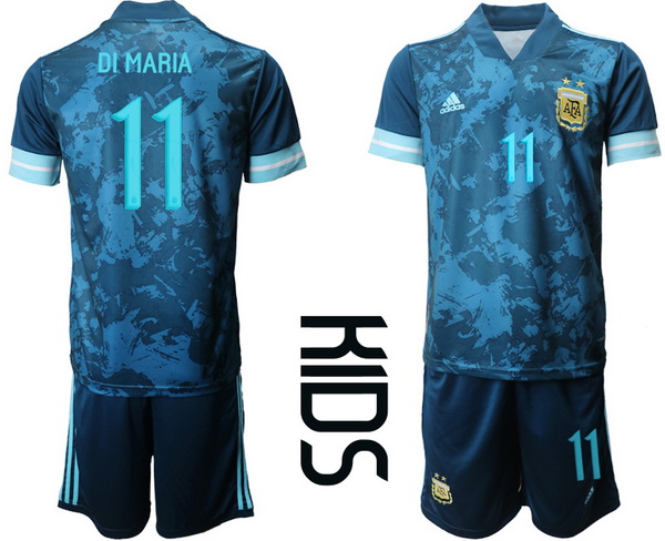 Kids Argentina Short Soccer Jerseys 016