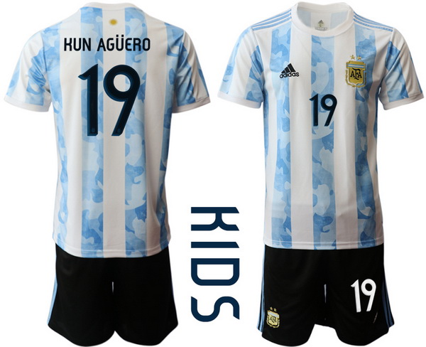 Kids Argentina Short Soccer Jerseys 031