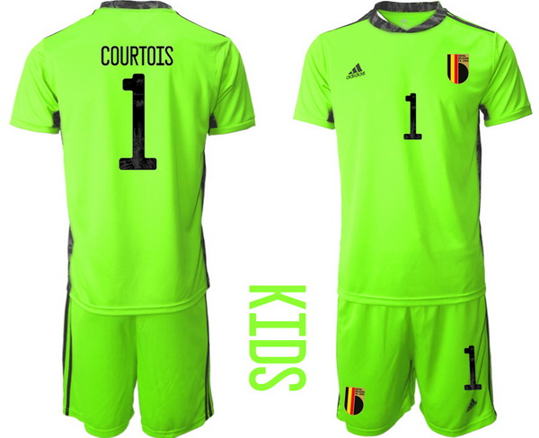 Kids Belgium Short Soccer Jerseys 023