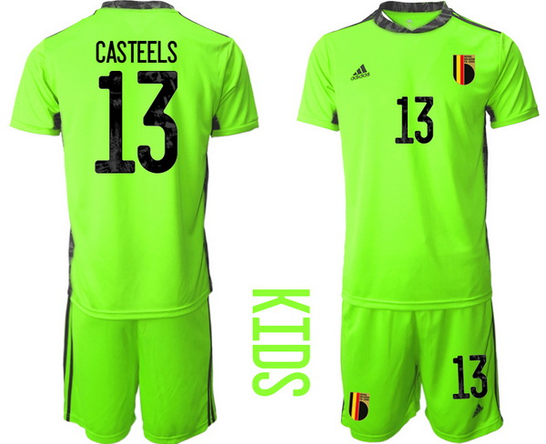 Kids Belgium Short Soccer Jerseys 024