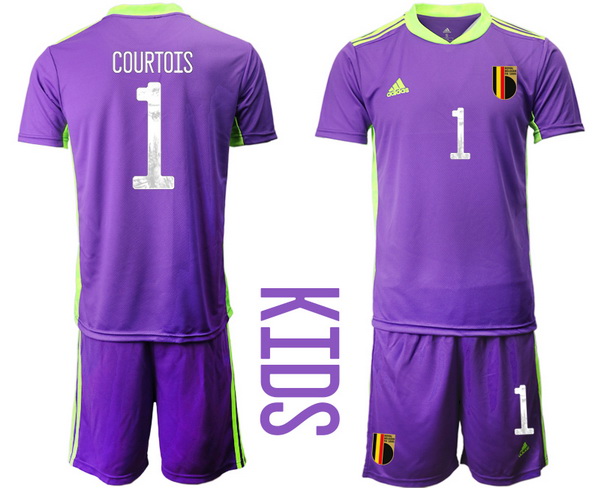 Kids Belgium Short Soccer Jerseys 026