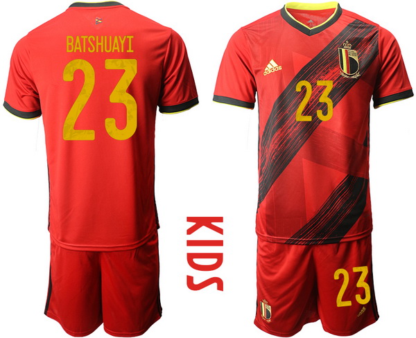 Kids Belgium Short Soccer Jerseys 031