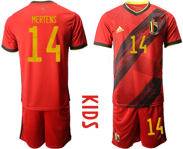 Kids Belgium Short Soccer Jerseys 032