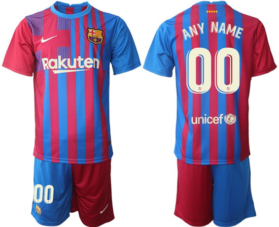 Men Barcelona Soccer Jersey 061 Customized