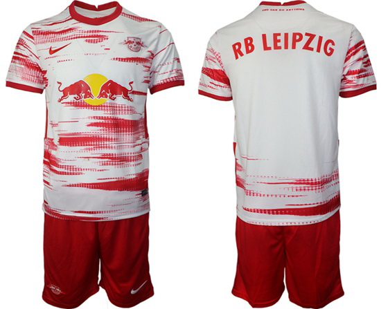Men Leipzig Red Bulls Soccer Jersey 001