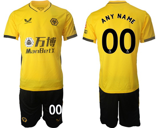 Men Wolverhampton Wanderers Soccer Jerseys 001 Customized