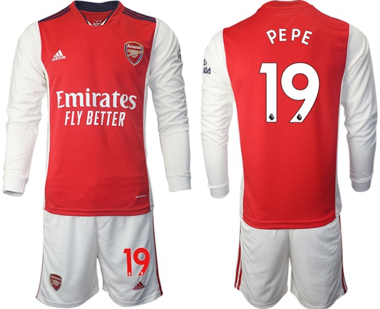 Men Arsenal Long Sleeve Soccer Jerseys 504