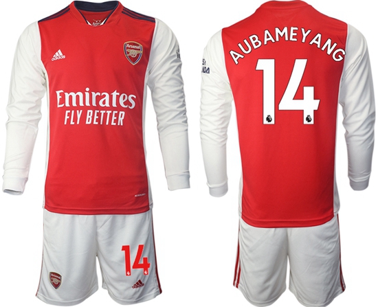 Men Arsenal Long Sleeve Soccer Jerseys 505