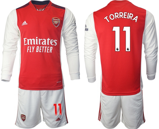 Men Arsenal Long Sleeve Soccer Jerseys 507