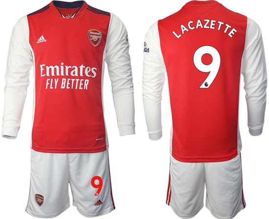 Men Arsenal Long Sleeve Soccer Jerseys 508