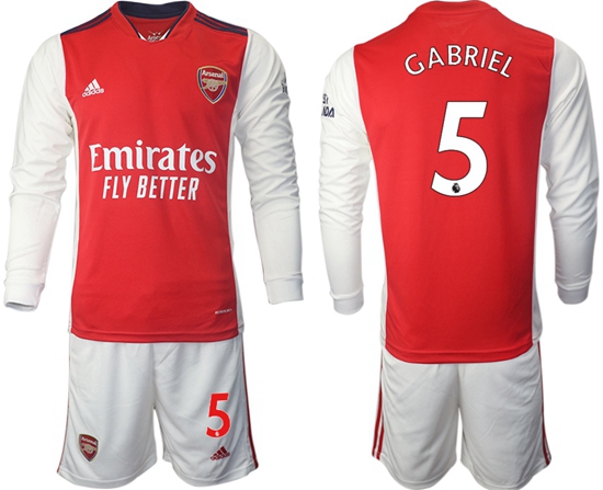 Men Arsenal Long Sleeve Soccer Jerseys 512