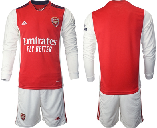 Men Arsenal Long Sleeve Soccer Jerseys 514