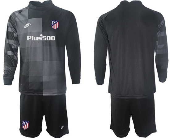 Men Atletico de Madrid Long Sleeve Soccer Jerseys 503