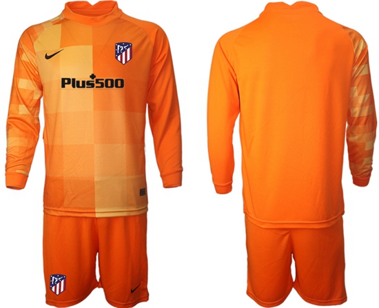 Men Atletico de Madrid Long Sleeve Soccer Jerseys 505