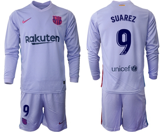 Men Barcelona Long Sleeve Soccer Jerseys 551