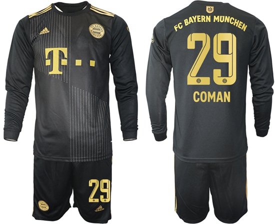 Men Bayern Long Sleeve Soccer Jerseys 501