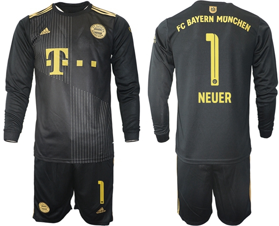 Men Bayern Long Sleeve Soccer Jerseys 515