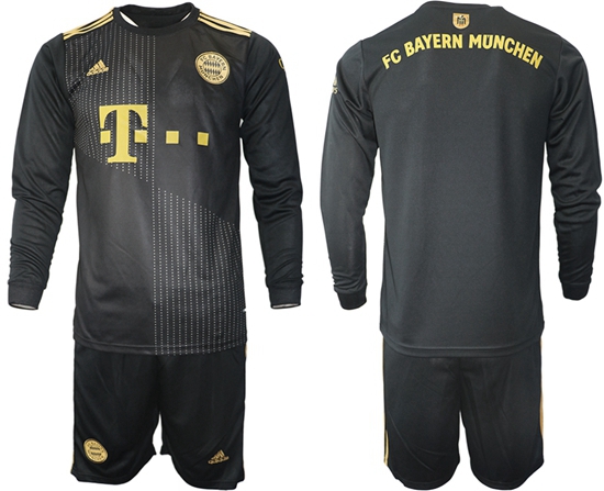 Men Bayern Long Sleeve Soccer Jerseys 516