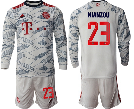 Men Bayern Long Sleeve Soccer Jerseys 524