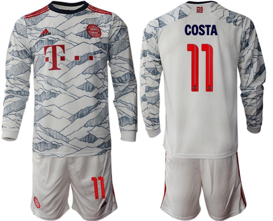Men Bayern Long Sleeve Soccer Jerseys 529