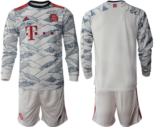 Men Bayern Long Sleeve Soccer Jerseys 538