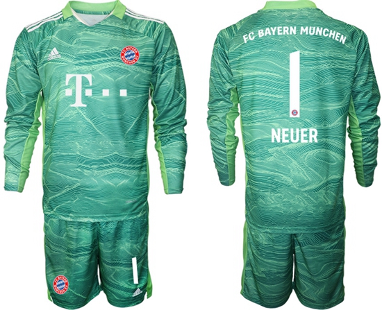 Men Bayern Long Sleeve Soccer Jerseys 554