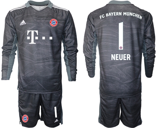 Men Bayern Long Sleeve Soccer Jerseys 556