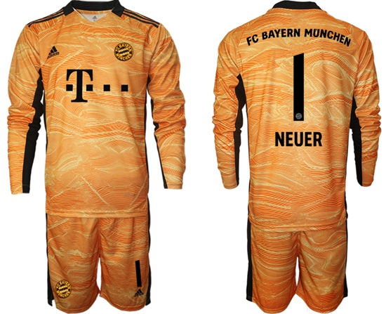 Men Bayern Long Sleeve Soccer Jerseys 558