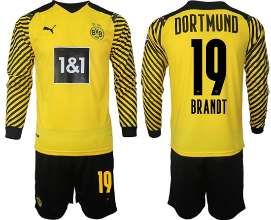 Men Borussia Dortmund Long Sleeve Soccer Jerseys 505