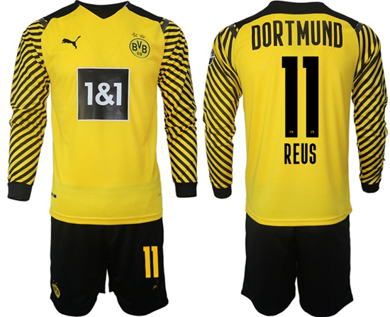 Men Borussia Dortmund Long Sleeve Soccer Jerseys 509