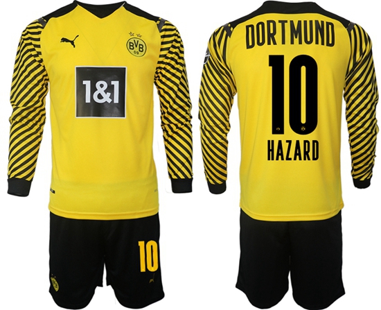 Men Borussia Dortmund Long Sleeve Soccer Jerseys 510