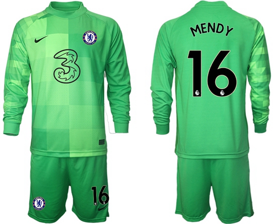 Men Chelsea Long Sleeve Soccer Jerseys 500