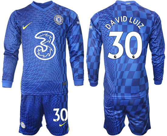 Men Chelsea Long Sleeve Soccer Jerseys 511