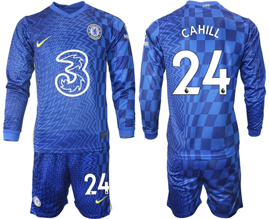 Men Chelsea Long Sleeve Soccer Jerseys 514