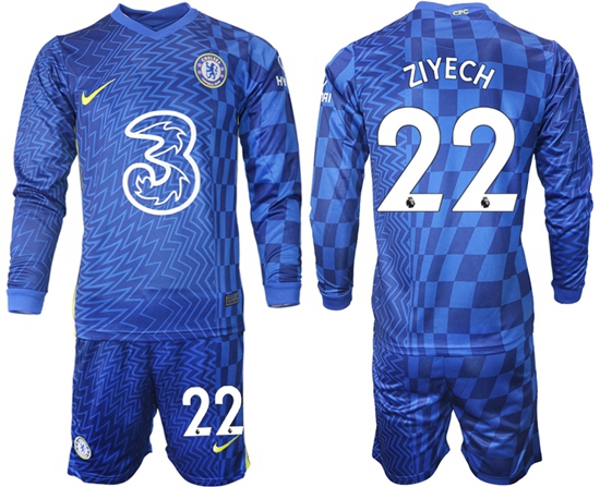 Men Chelsea Long Sleeve Soccer Jerseys 515