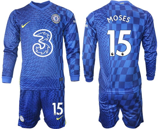 Men Chelsea Long Sleeve Soccer Jerseys 519