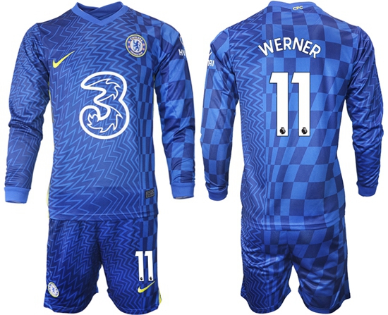 Men Chelsea Long Sleeve Soccer Jerseys 520