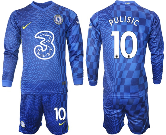 Men Chelsea Long Sleeve Soccer Jerseys 522