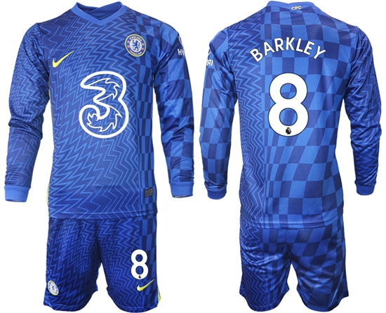 Men Chelsea Long Sleeve Soccer Jerseys 524
