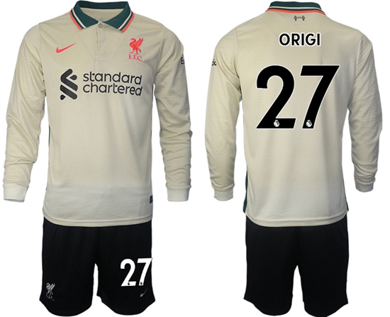 Men Liverpool Long Sleeve Soccer Jerseys 501